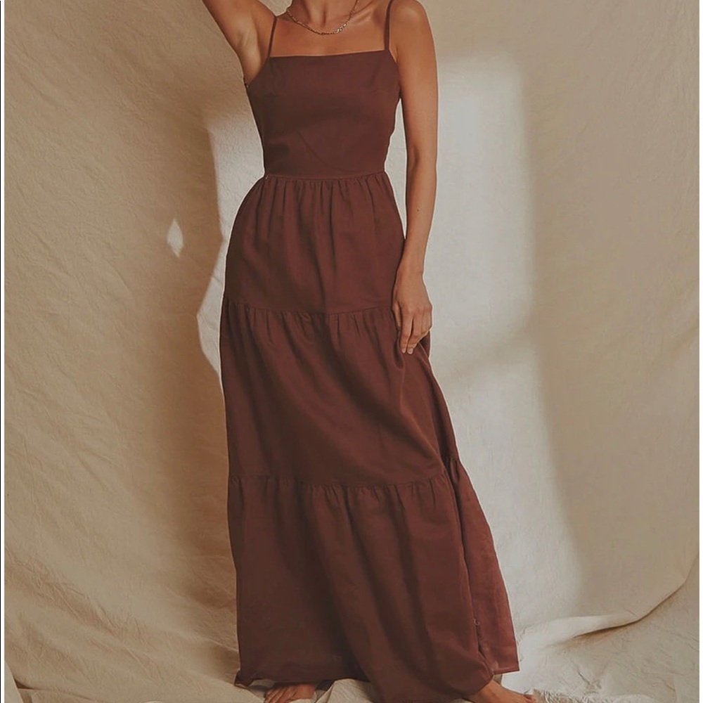 Linen Maxi Dress